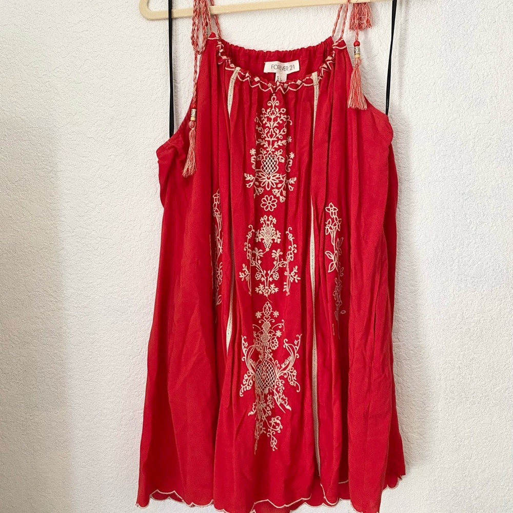 Forever 21 short adjustable cami dress